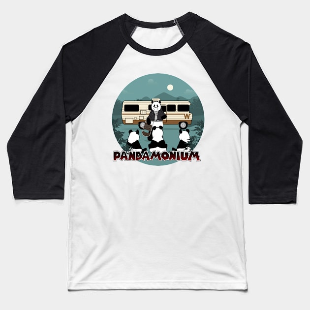 Pandamonium Baseball T-Shirt by Hindsight Apparel